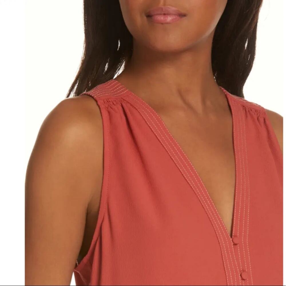 Joie Tadita V neck Sleeveless Top - Picture 2 of 13